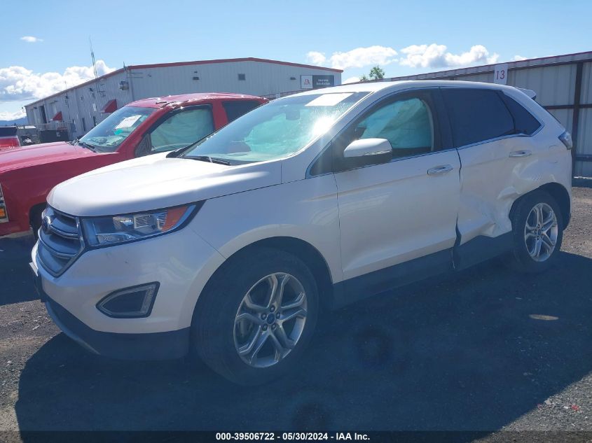 2017 Ford Edge Titanium VIN: 2FMPK3K96HBB91841 Lot: 39506722