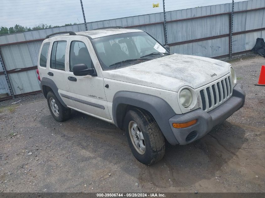 2002 Jeep Liberty Sport VIN: 1J4GK48K52W188708 Lot: 39506744