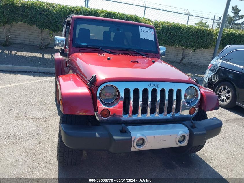 2013 Jeep Wrangler Sahara VIN: 1C4AJWBG9DL504503 Lot: 39506770