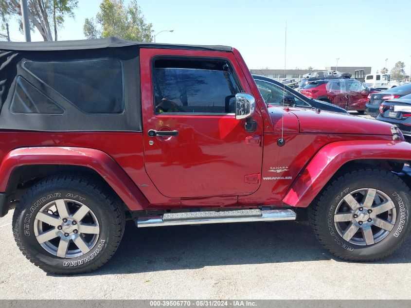 2013 Jeep Wrangler Sahara VIN: 1C4AJWBG9DL504503 Lot: 39506770