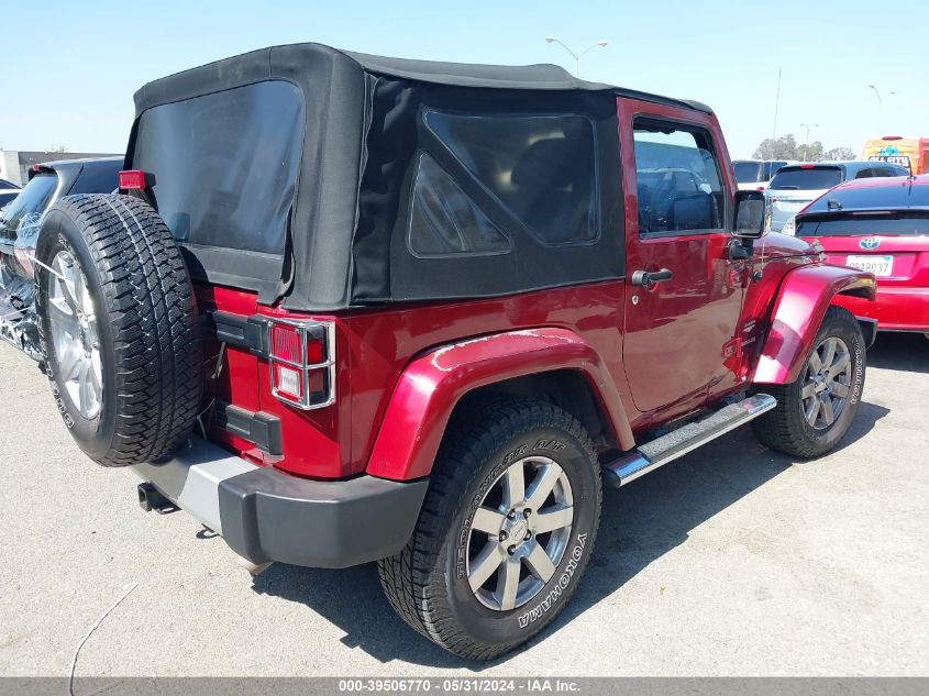 2013 Jeep Wrangler Sahara VIN: 1C4AJWBG9DL504503 Lot: 39506770