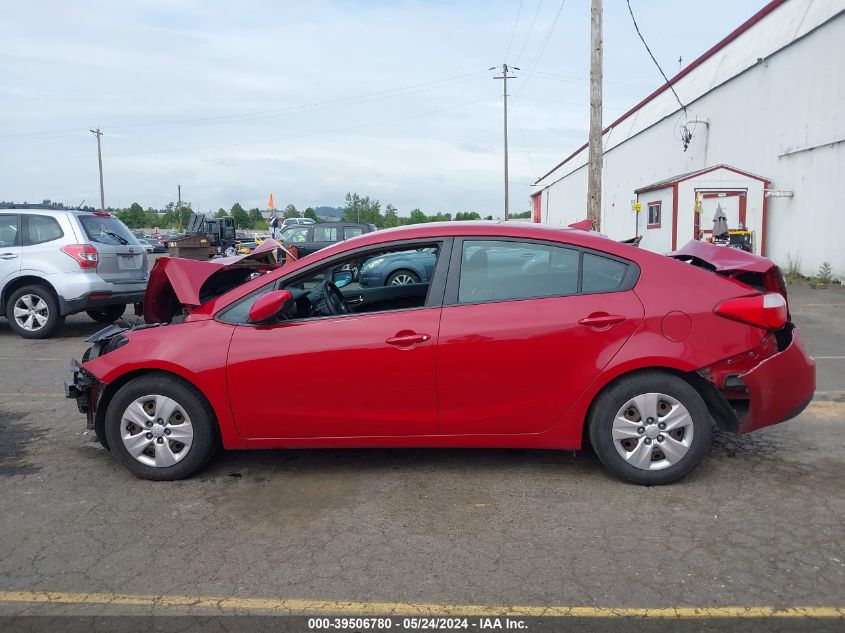 2016 Kia Forte Lx VIN: KNAFK4A66G5449627 Lot: 39506780