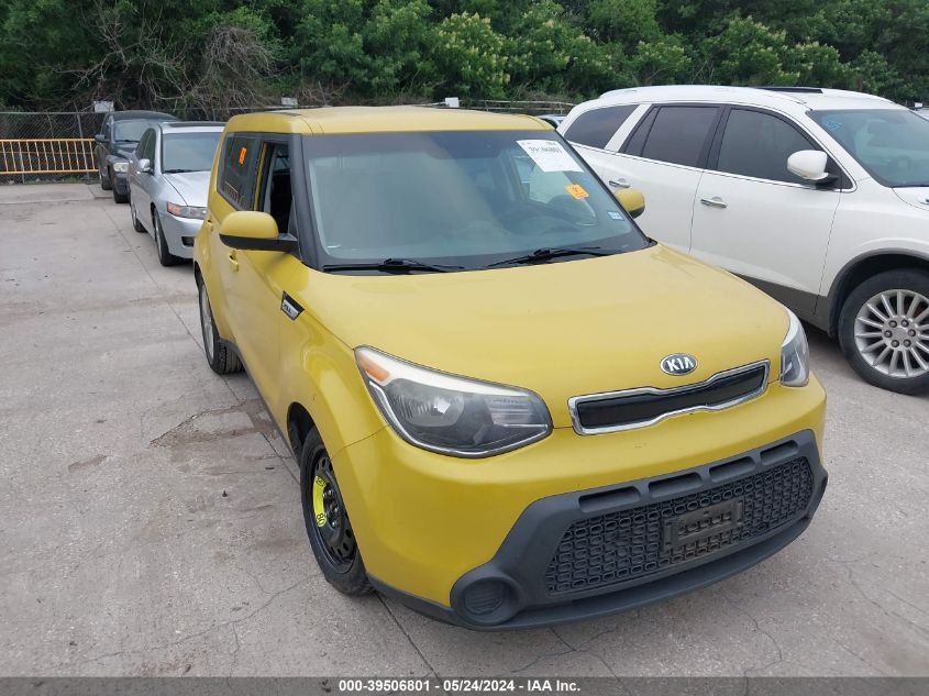 2015 Kia Soul + VIN: KNDJP3A55F7183228 Lot: 39506801