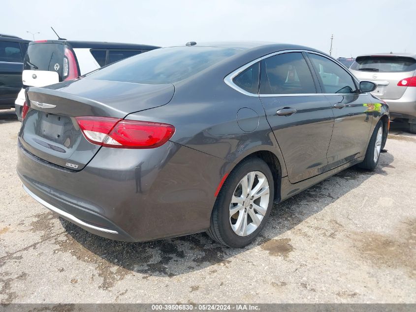 2015 Chrysler 200 Limited VIN: 1C3CCCAB0FN504280 Lot: 39506830