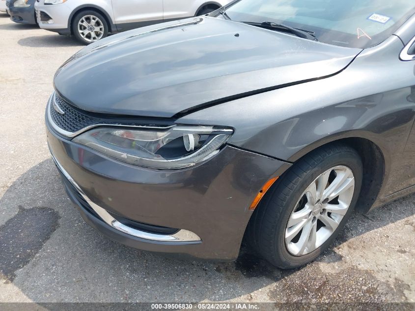 2015 Chrysler 200 Limited VIN: 1C3CCCAB0FN504280 Lot: 39506830