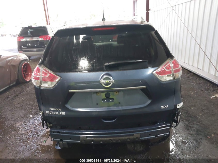 2016 Nissan Rogue Sv VIN: KNMAT2MT4GP620198 Lot: 39506841