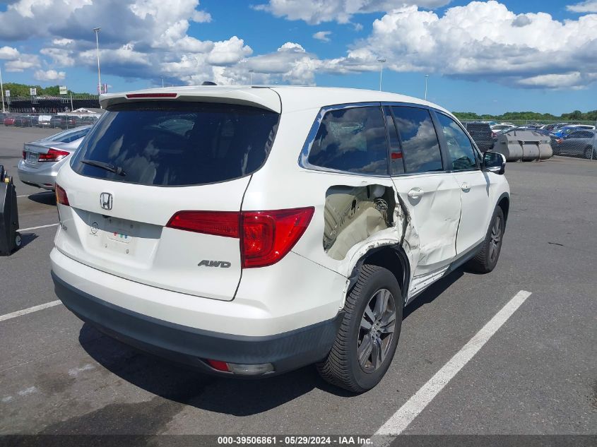 2018 Honda Pilot Ex-L VIN: 5FNYF6H60JB016408 Lot: 39506861