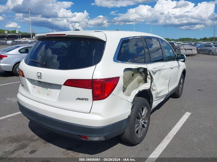 2018 Honda Pilot Ex-L VIN: 5FNYF6H60JB016408 Lot: 39506861