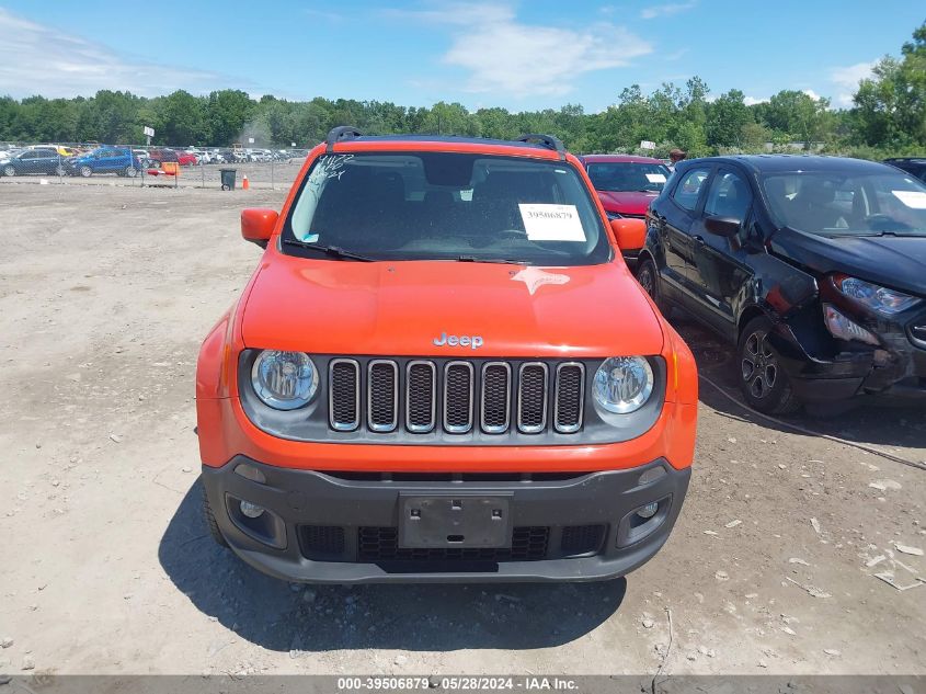 2016 Jeep Renegade Latitude VIN: ZACCJBBT6GPD16102 Lot: 39506879