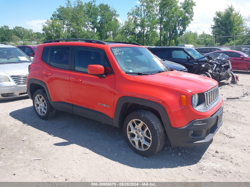 2016 Jeep Renegade Latitude VIN: ZACCJBBT6GPD16102 Lot: 39506879