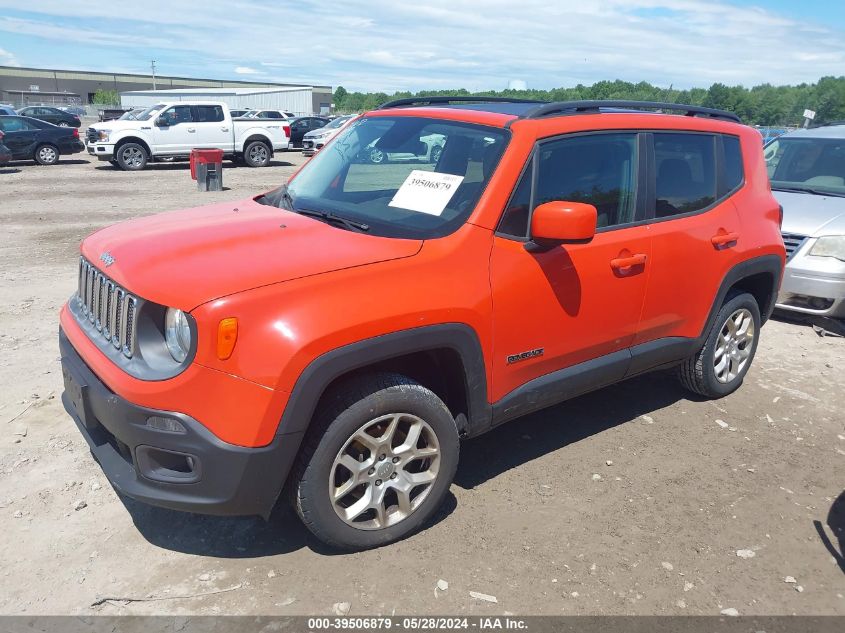 2016 Jeep Renegade Latitude VIN: ZACCJBBT6GPD16102 Lot: 39506879