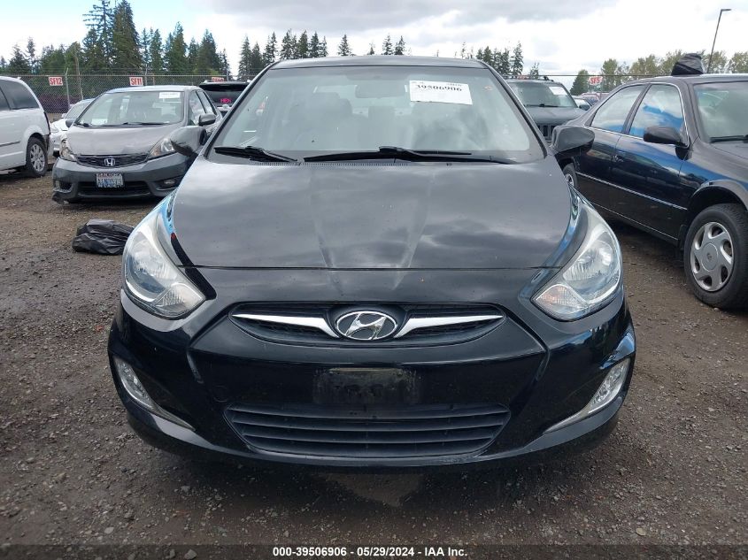 2012 Hyundai Accent Gls VIN: KMHCU4AE0CU256277 Lot: 39506906