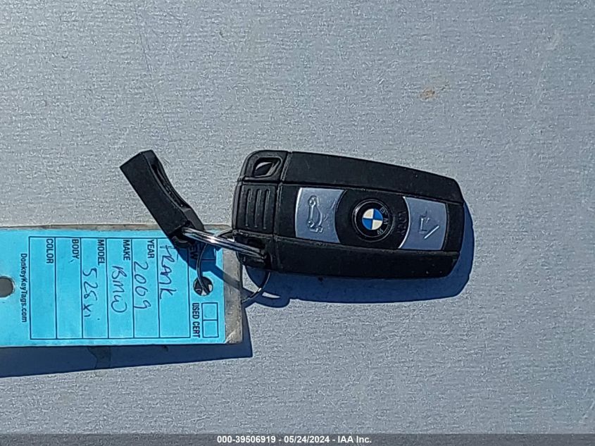 2009 BMW 528I xDrive VIN: WBANV135X9C154809 Lot: 39506919