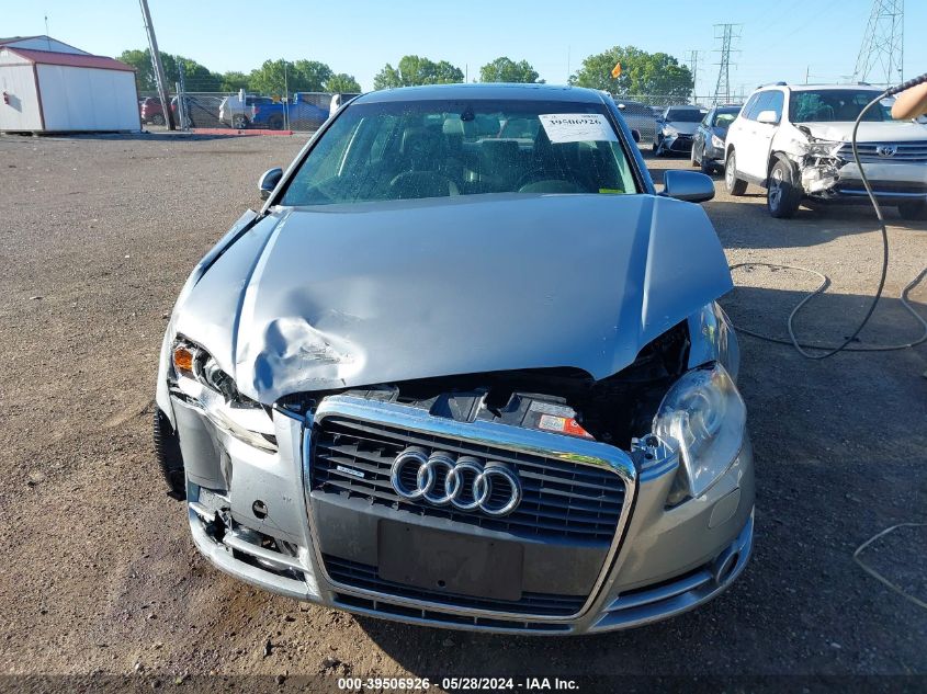 2007 Audi A4 2.0T VIN: WAUDF78E27A071419 Lot: 39506926