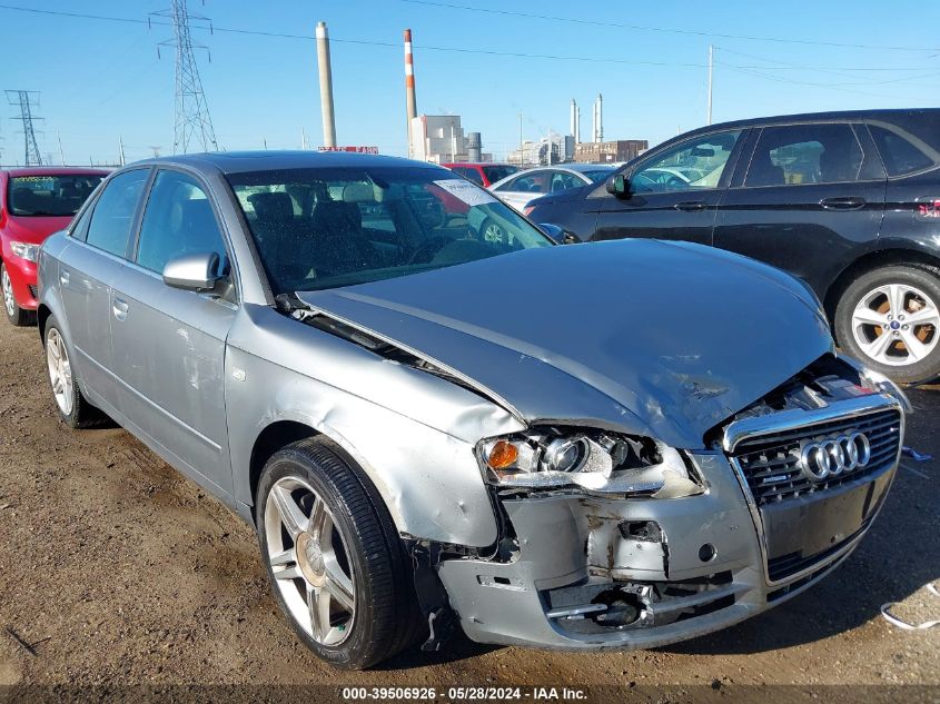 2007 Audi A4 2.0T VIN: WAUDF78E27A071419 Lot: 39506926