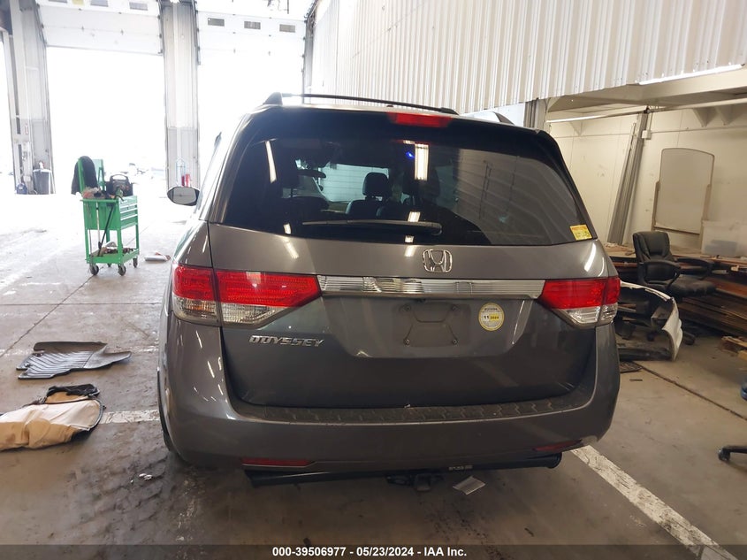 2016 Honda Odyssey Ex-L VIN: 5FNRL5H66GB037179 Lot: 39506977