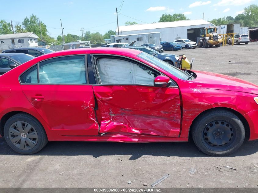 2012 Volkswagen Jetta 2.5L Se VIN: 3VWDP7AJ9CM374280 Lot: 39506980