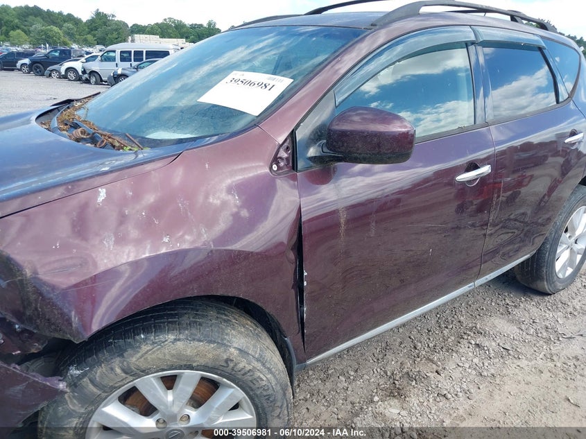 2014 Nissan Murano Sv VIN: JN8AZ1MU9EW411578 Lot: 39506981