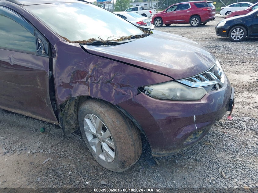 2014 Nissan Murano Sv VIN: JN8AZ1MU9EW411578 Lot: 39506981