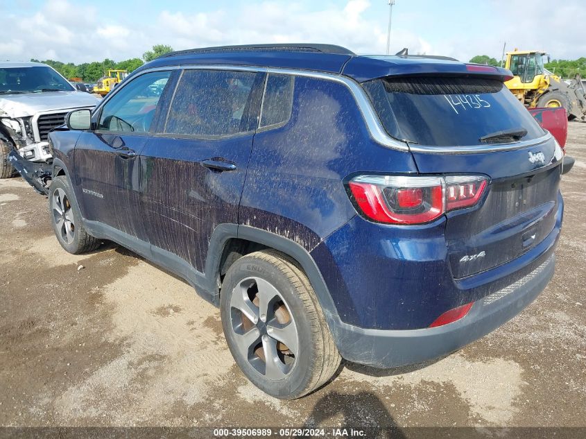 2018 Jeep Compass Latitude 4X4 VIN: 3C4NJDBB1JT144315 Lot: 39506989