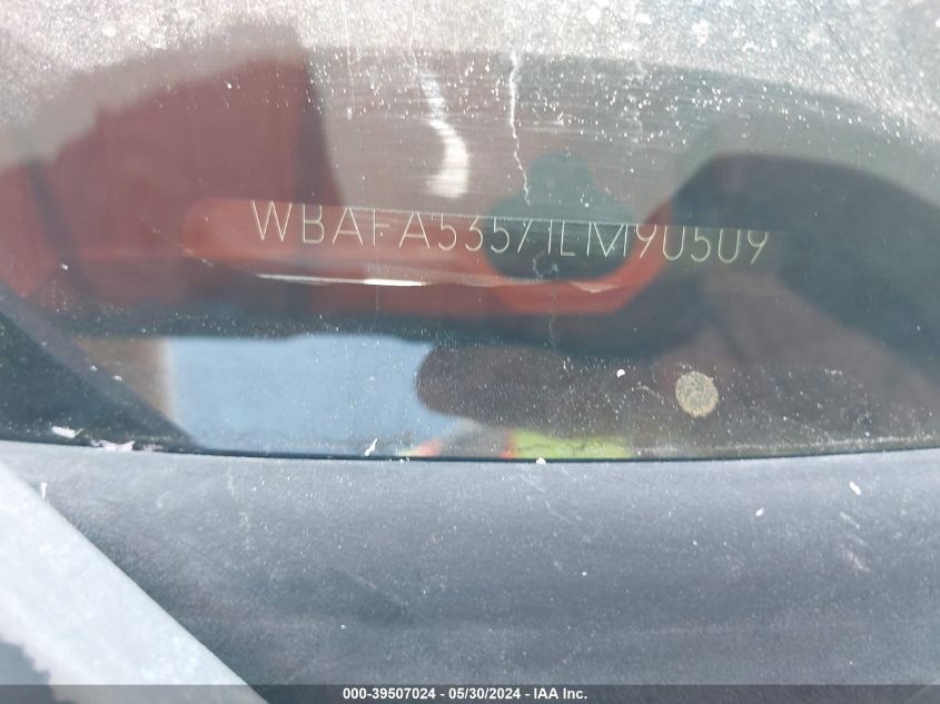 2001 BMW X5 3.0 VIN: WBAFA53571LM90509 Lot: 39507024