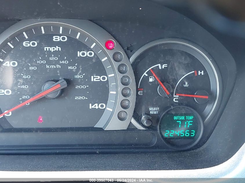 2005 Honda Pilot Ex-L VIN: 5FNYF18585B052587 Lot: 39507043