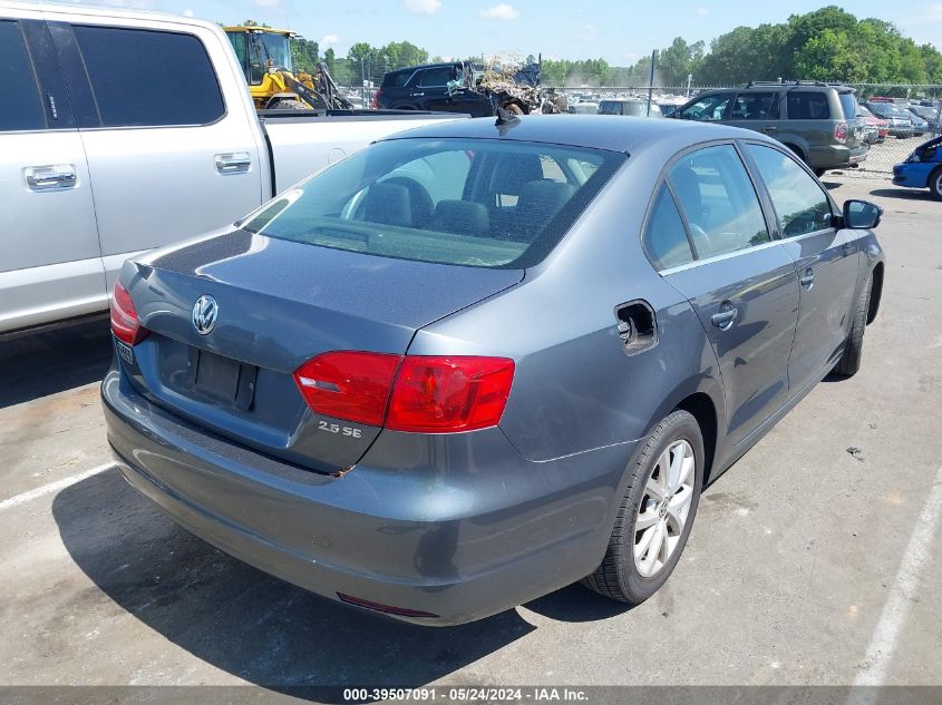 2013 Volkswagen Jetta 2.5L Se VIN: 3VWDX7AJ6DM357261 Lot: 39507091