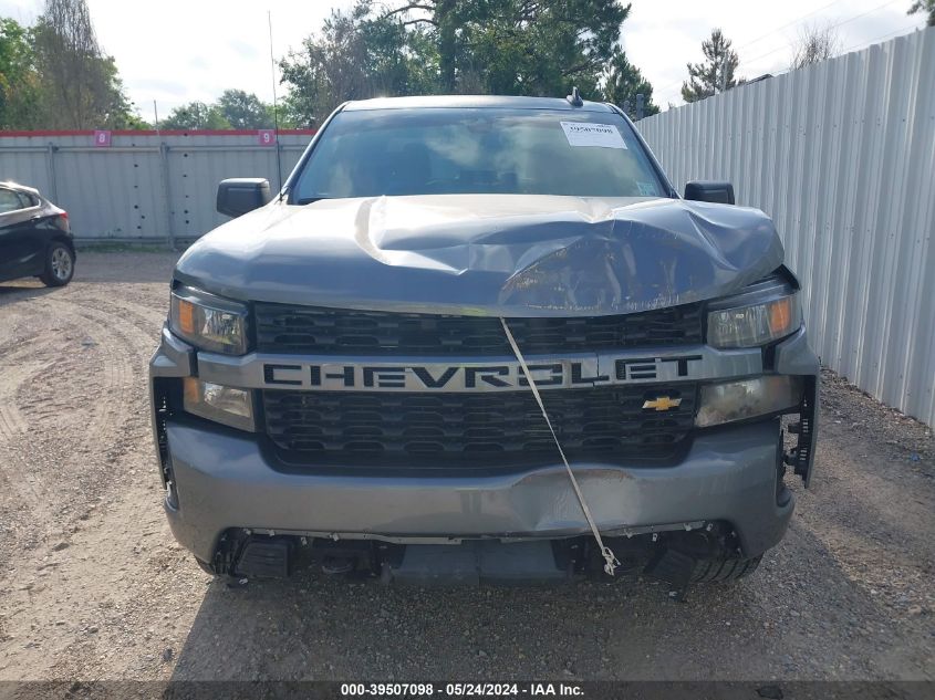 2021 Chevrolet Silverado 1500 Custom VIN: 3GCPWBEK4MG387575 Lot: 39507098