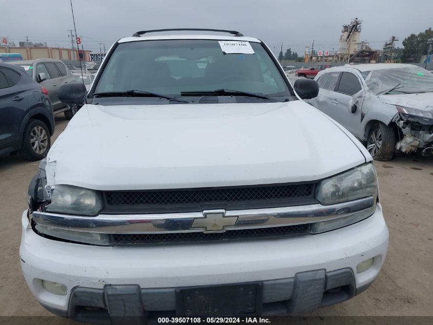2002 Chevrolet Trailblazer Lt VIN: 1GNDT13S222228950 Lot: 39507108