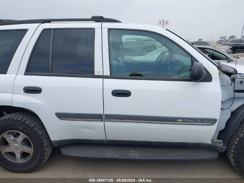 2002 Chevrolet Trailblazer Lt VIN: 1GNDT13S222228950 Lot: 39507108