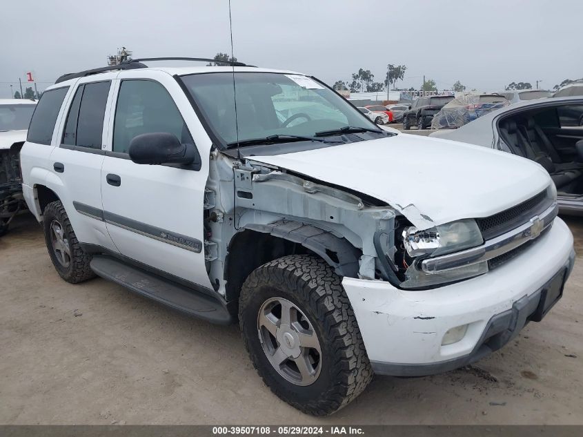 2002 Chevrolet Trailblazer Lt VIN: 1GNDT13S222228950 Lot: 39507108