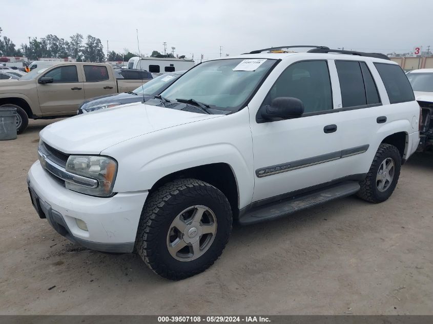 2002 Chevrolet Trailblazer Lt VIN: 1GNDT13S222228950 Lot: 39507108