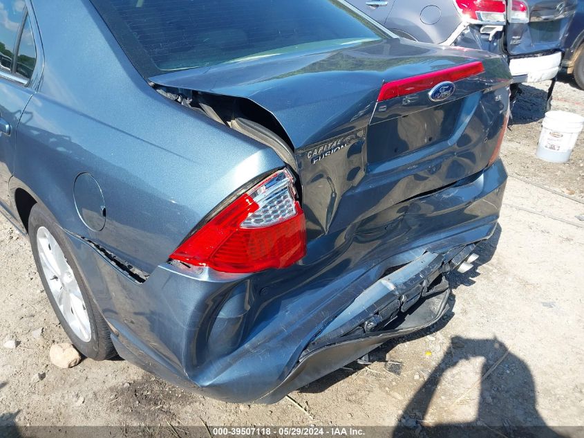 2012 Ford Fusion Se VIN: 3FAHP0HA7CR449696 Lot: 39507118