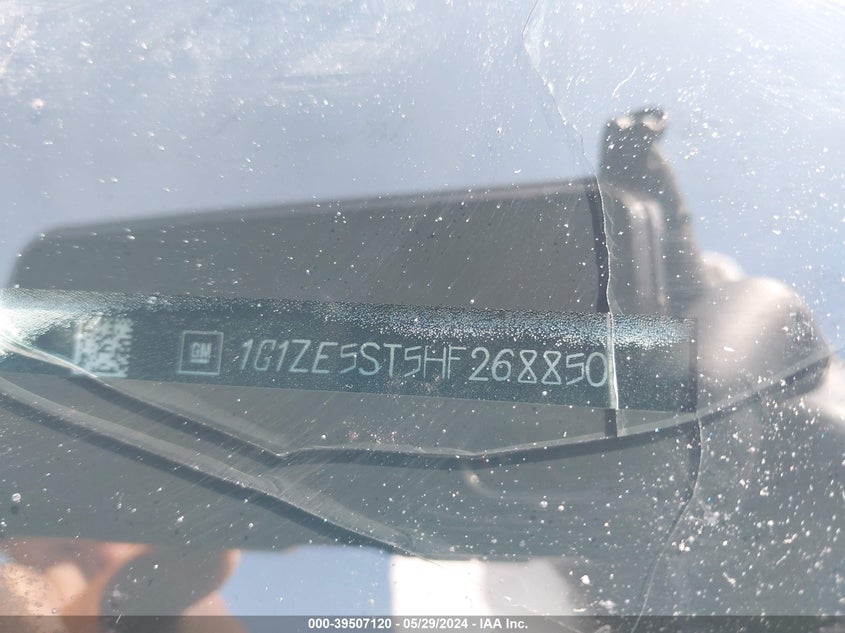 2017 Chevrolet Malibu 1Lt VIN: 1G1ZE5ST5HF268850 Lot: 39507120