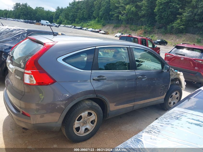 2015 Honda Cr-V Lx VIN: 5J6RM4H39FL114243 Lot: 39507123