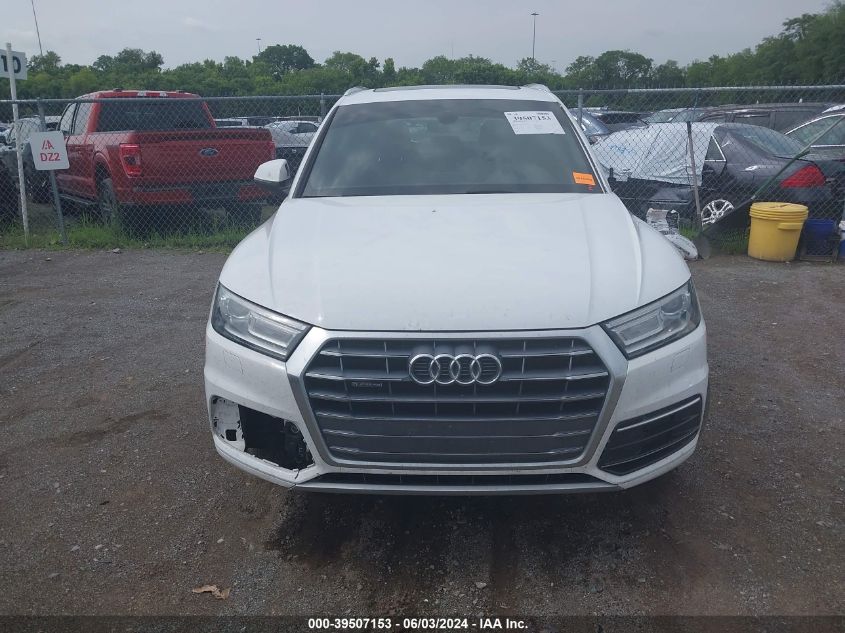 2019 Audi Q5 45 Premium VIN: WA1ANAFY5K2054629 Lot: 39507153