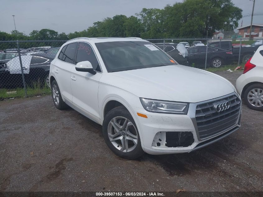 2019 Audi Q5 45 Premium VIN: WA1ANAFY5K2054629 Lot: 39507153