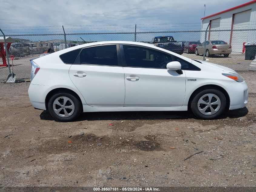 2013 Toyota Prius VIN: JTDKN3DU6D5638304 Lot: 39507181