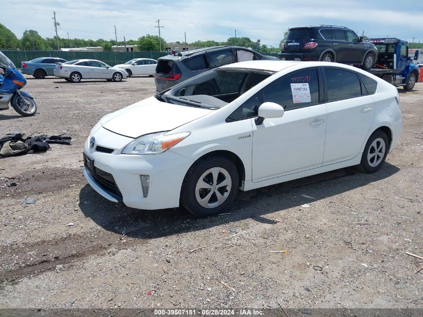 2013 Toyota Prius VIN: JTDKN3DU6D5638304 Lot: 39507181