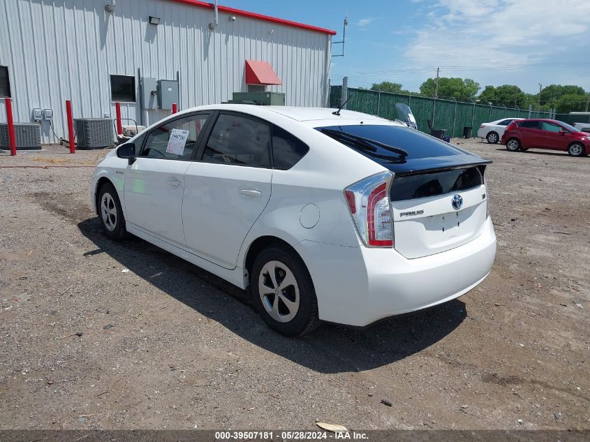 2013 Toyota Prius VIN: JTDKN3DU6D5638304 Lot: 39507181