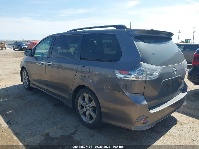 2013 Toyota Sienna Se 8 Passenger VIN: 5TDXK3DC3DS366388 Lot: 39507198