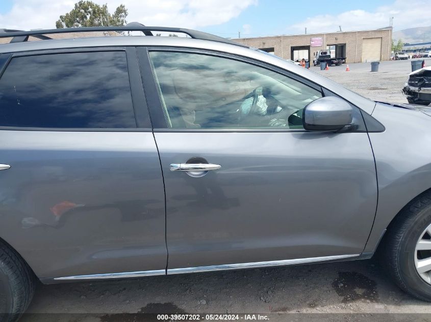 2013 Nissan Murano Sl VIN: JN8AZ1MU2DW212189 Lot: 39507202