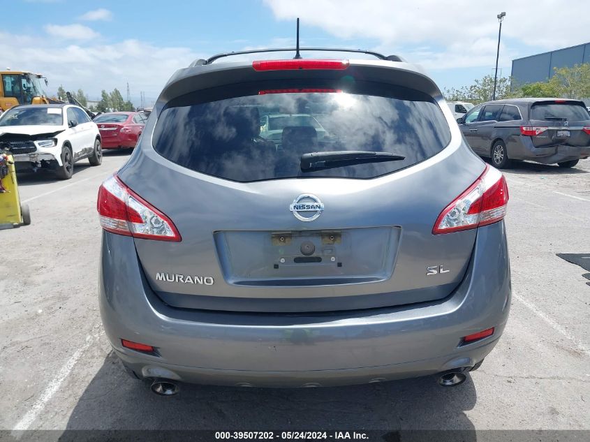 2013 Nissan Murano Sl VIN: JN8AZ1MU2DW212189 Lot: 39507202