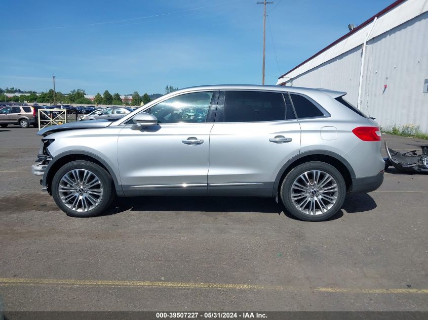2018 Lincoln Mkx Reserve VIN: 2LMPJ8LR3JBL18019 Lot: 39507227