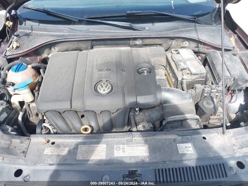 2012 Volkswagen Passat 2.5L Se VIN: 1VWBH7A31CC078211 Lot: 39507243