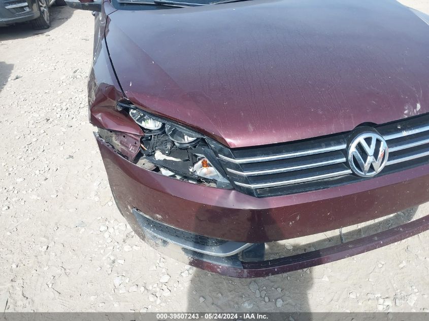 2012 Volkswagen Passat 2.5L Se VIN: 1VWBH7A31CC078211 Lot: 39507243