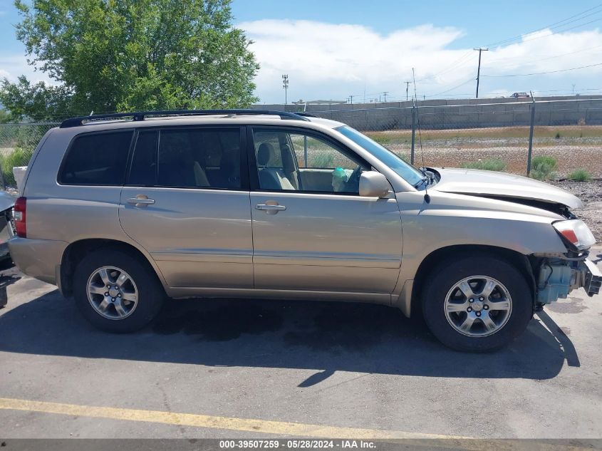 2005 Toyota Highlander V6 VIN: JTEDP21A450056249 Lot: 39507259