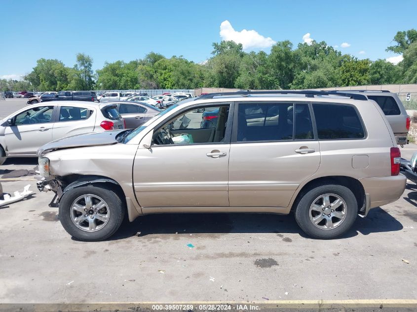2005 Toyota Highlander V6 VIN: JTEDP21A450056249 Lot: 39507259