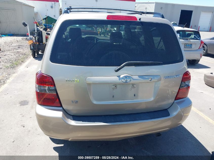 2005 Toyota Highlander V6 VIN: JTEDP21A450056249 Lot: 39507259