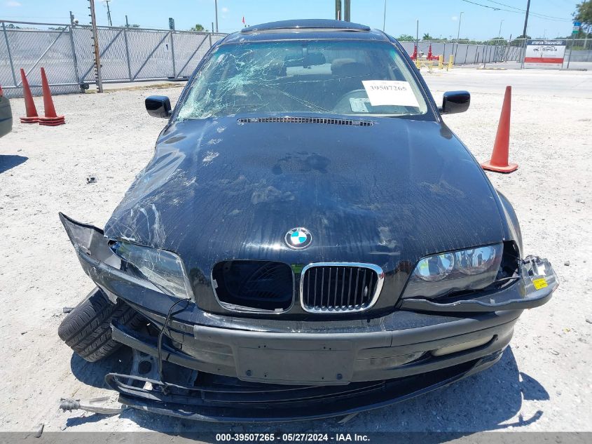 2001 BMW 325I VIN: WBAAV33481FU97980 Lot: 39507265